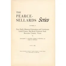 New Early Miocene Formation and Vertebrate Local Fauna, Big Bend National Park, Brewster County, Texas