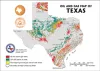 Oil and Gas Map of Texas Postcard